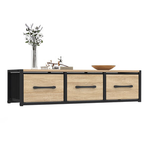 IDMarket - Consolle a muro a 3 cassetti dal design industriale UTAH