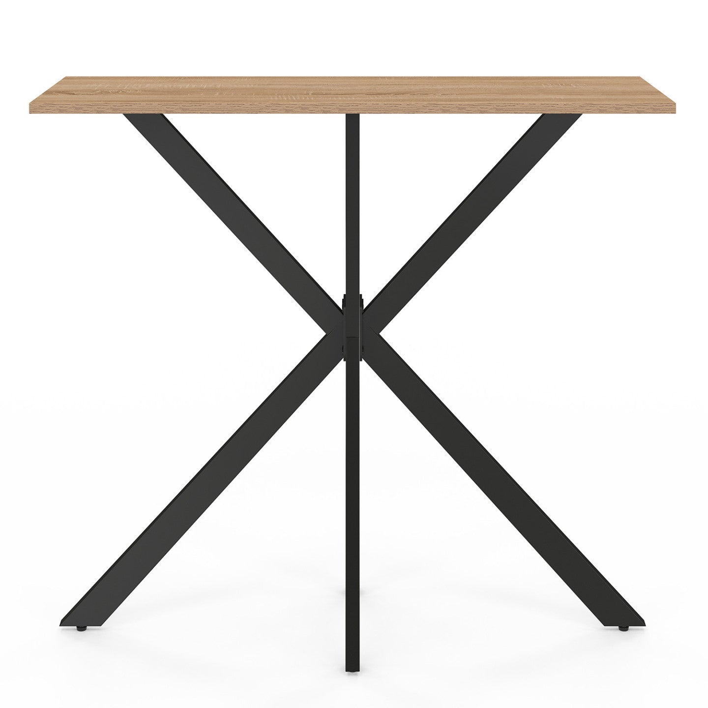 IDMarket - Consolle ALIX in legno e gambe a ragno nere