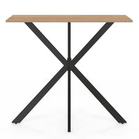 IDMarket - Consolle ALIX in legno e gambe a ragno nere