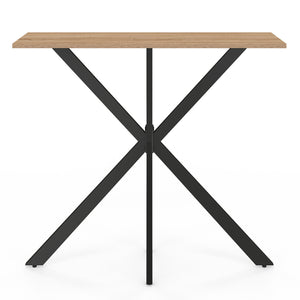 IDMarket - Consolle ALIX in legno e gambe a ragno nere