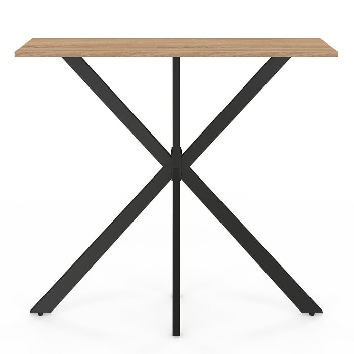 IDMarket - Consolle ALIX in legno e gambe a ragno nere