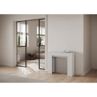 Consolle allungabile 90x25/181 cm Slick - Bianco Frassino