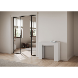 Consolle allungabile 90x25/181 cm Slick - Bianco Frassino