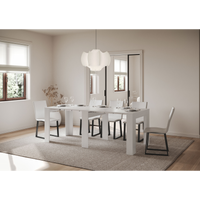 Consolle allungabile 90x25/181 cm Slick - Bianco Frassino