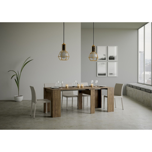 Consolle allungabile 90x40/308 cm Basic - Noce