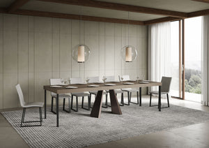 Consolle allungabile 90x40/300 cm Diamante Premium tortora