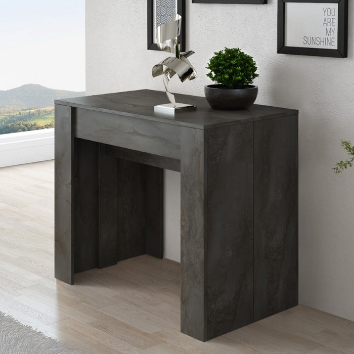 Consolle allungabile Luka con 4 allunghe colore ossido