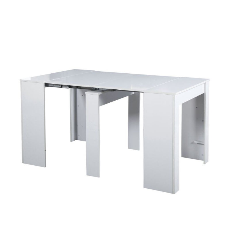 Consolle allungabile Ofelia colore bianco effetto lucido
