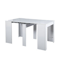 Consolle allungabile Ofelia colore bianco effetto lucido