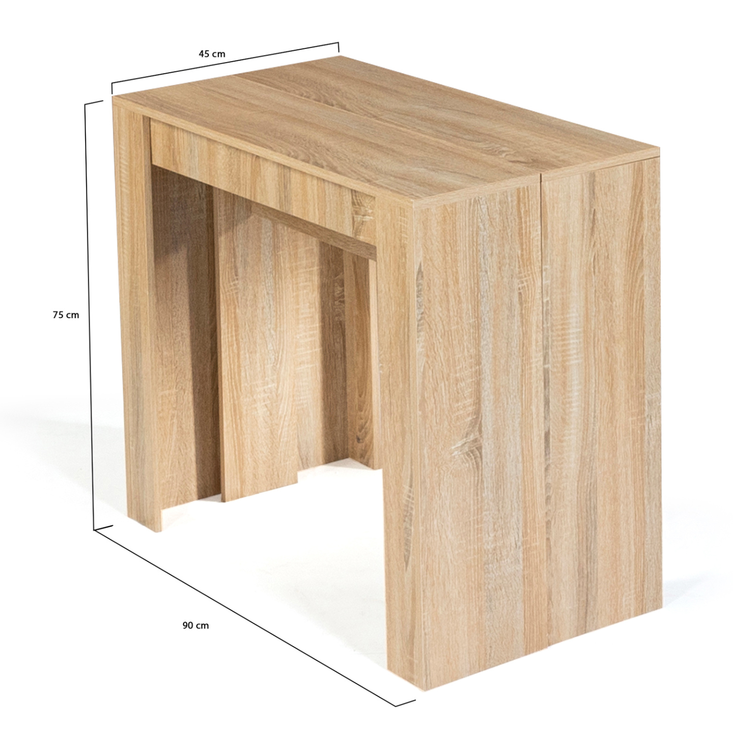 IDMarket - Consolle allungabile ORLANDO, 10 posti, 235 cm, legno effetto faggio