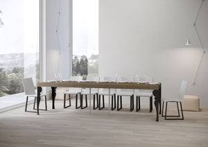 Consolle allungabile 90x40/300 cm Paxon Premium tortora