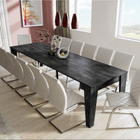 Consolle allungabile Petra 90x53,6x75,2H cm colore grigio cemento