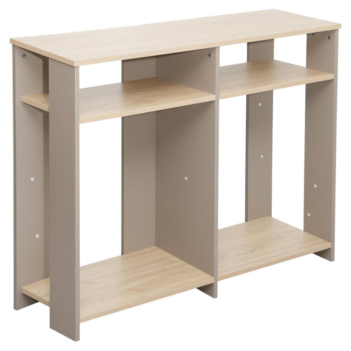 Consolle Baez 110x30x80 Cm Naturale E Tortora