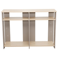 Consolle Baez 110x30x80 Cm Naturale E Tortora