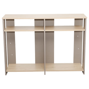 Consolle Baez 110x30x80 Cm Naturale E Tortora