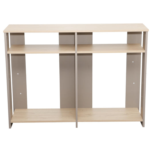 Consolle Baez 110x30x80 Cm Naturale E Tortora