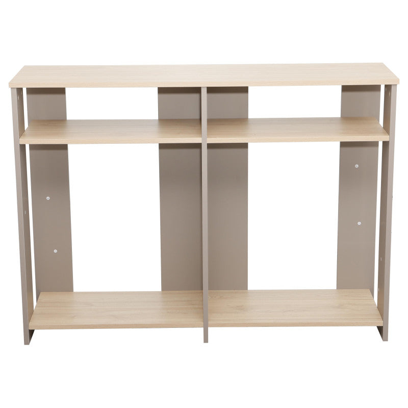 Consolle Baez 110x30x80 Cm Naturale E Tortora