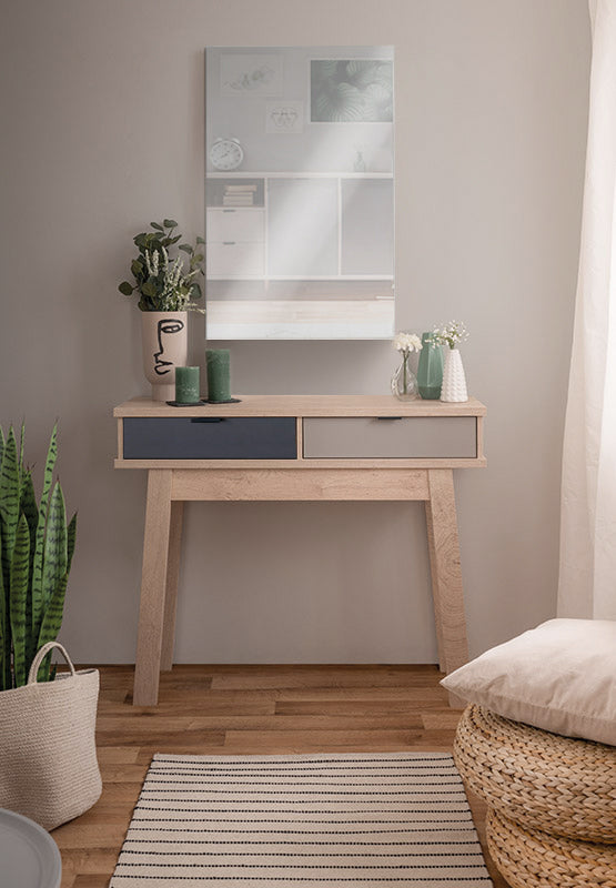 Consolle Rosvik in finitura Grigio Seta e Grigio Perla, ZFREK40