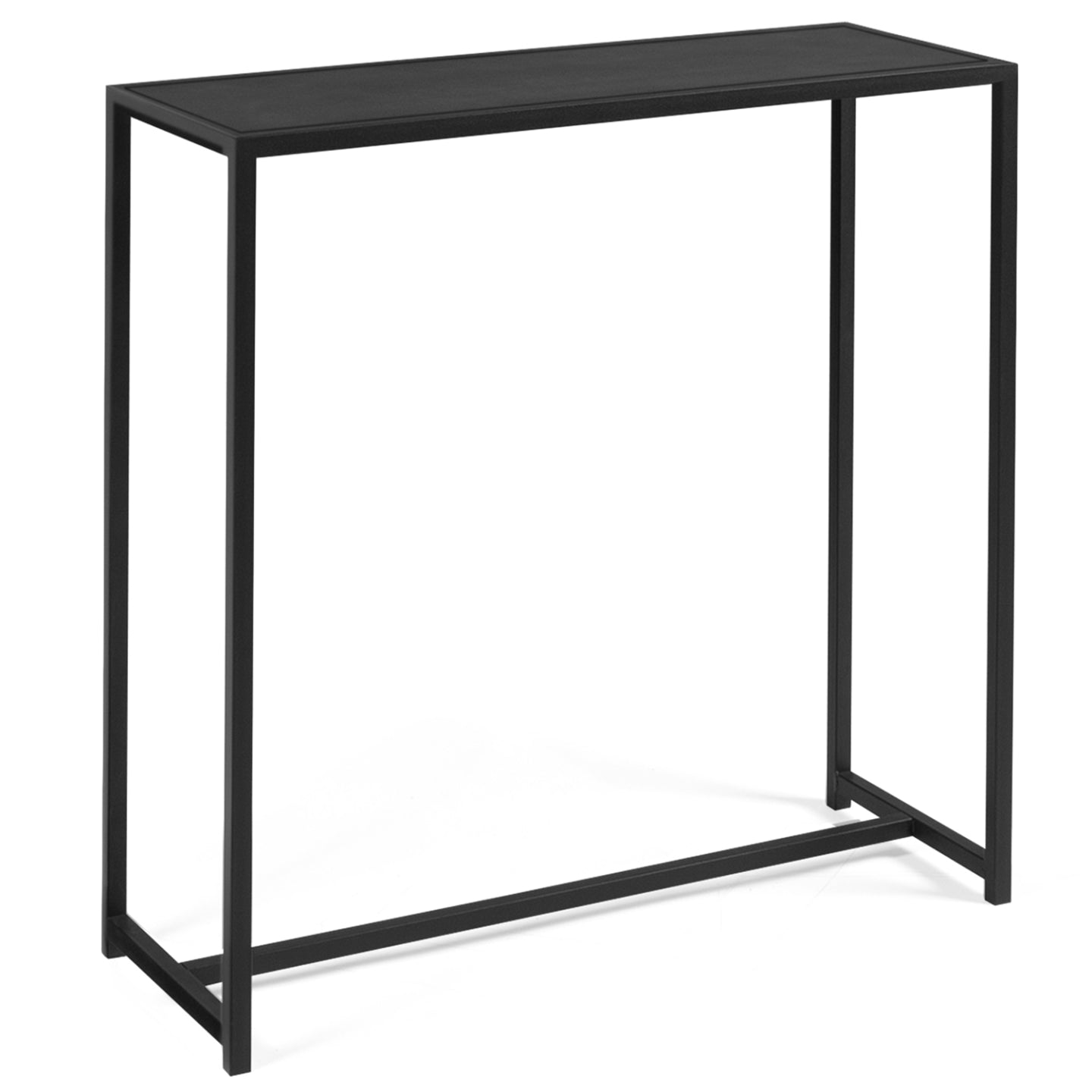 IDMarket - Consolle DAVIS in metallo nero opaco, design industriale