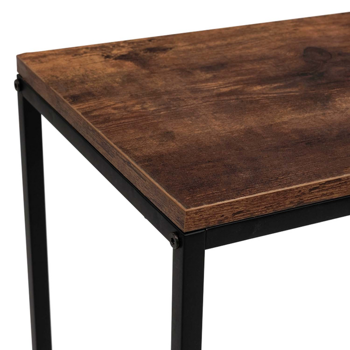 IDMarket - Consolle DAYTON con piano effetto invecchiato, design industriale