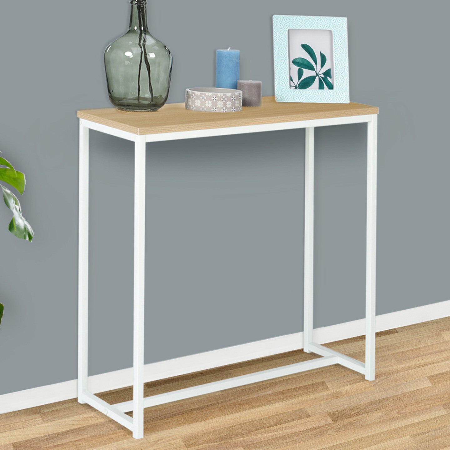 IDMarket - Consolle DETROIT design industriale e metallo bianco