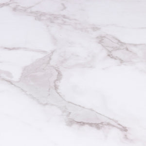 IDMarket - Consolle doppia effetto marmo e legno nero, base in metallo ALASKA