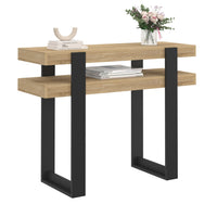 IDMarket - Consolle doppia PHOENIX in legno e nero