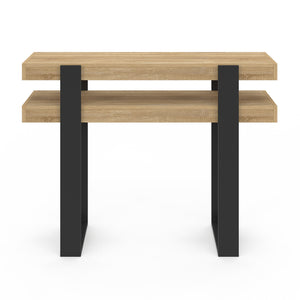 IDMarket - Consolle doppia PHOENIX in legno e nero