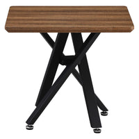 Consolle Jasper 50x50x45 Top Noce + Gambe Nere