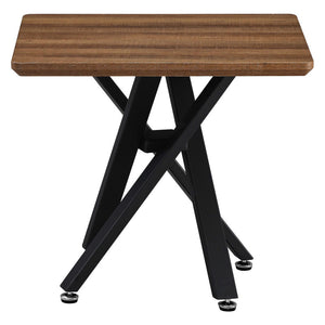 Consolle Jasper 50x50x45 Top Noce + Gambe Nere