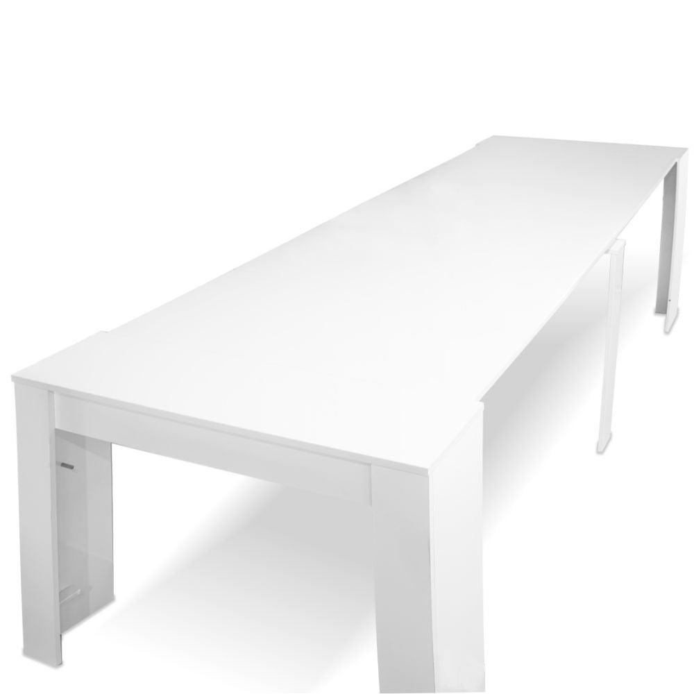 Consolle Ofelia 90x50x75h allungabile a 3 metri colore bianco