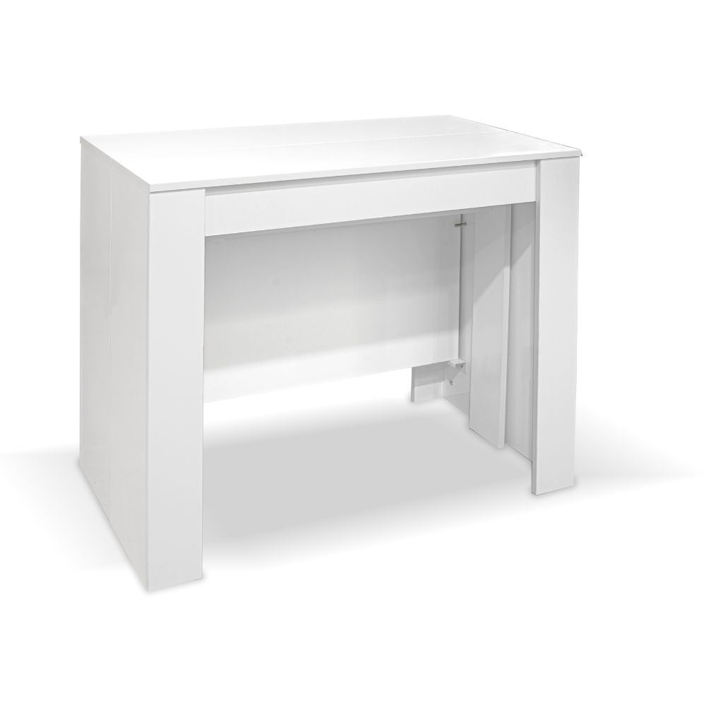 Consolle Ofelia 90x50x75h allungabile a 3 metri colore bianco