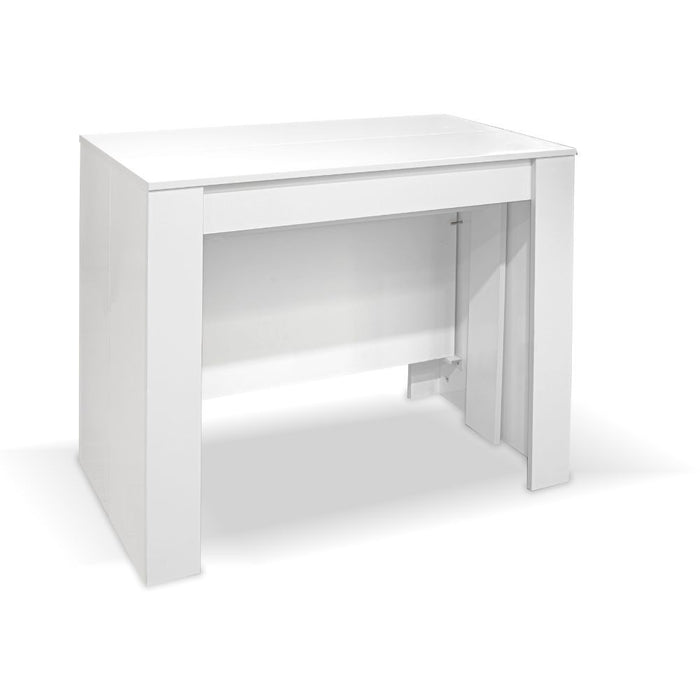 Consolle allungabile Ofelia 90x50x76h cm colore bianco lucido