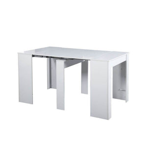 Consolle allungabile Ofelia 90x50x76h cm colore bianco lucido