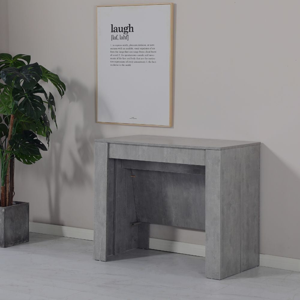 Consolle allungabile Ofelia 90x50x76h cm colore cemento