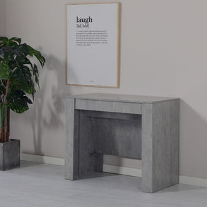 Consolle allungabile Ofelia 90x50x76h cm colore cemento