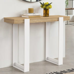 IDMarket - Consolle PHOENIX in legno e bianco