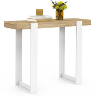 IDMarket - Consolle PHOENIX in legno e bianco