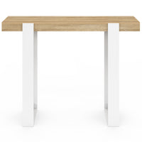 IDMarket - Consolle PHOENIX in legno e bianco