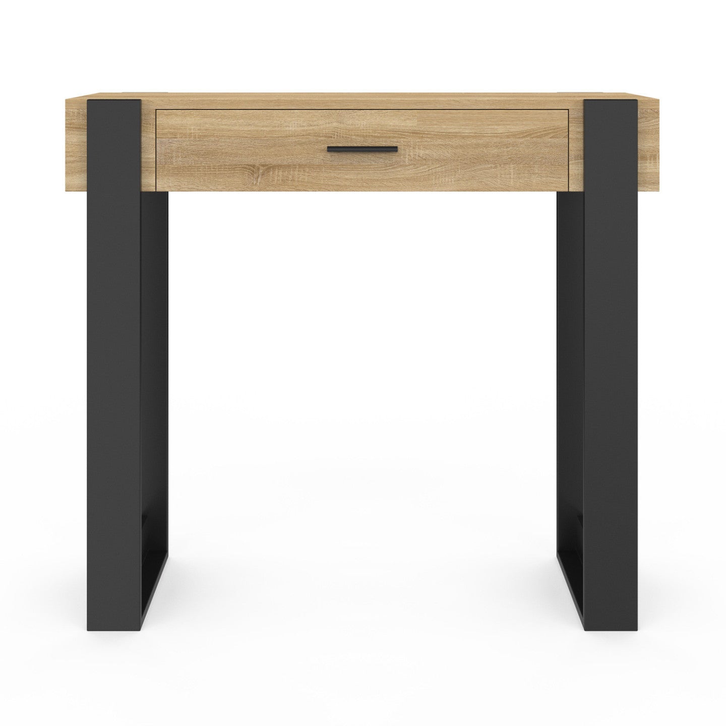 IDMarket - Consolle PHOENIX in legno e nero a 1 cassetto