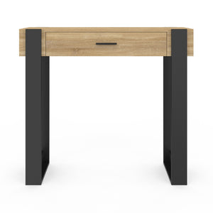 IDMarket - Consolle PHOENIX in legno e nero a 1 cassetto