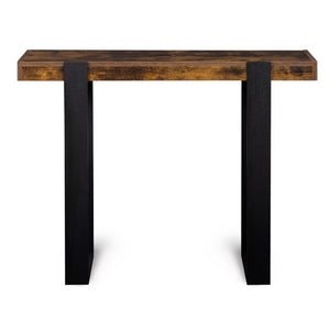 IDMarket - Consolle PHOENIX in legno effetto invecchiato e nero