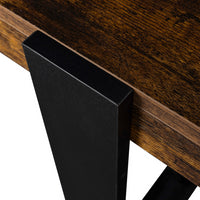 IDMarket - Consolle PHOENIX in legno effetto invecchiato e nero