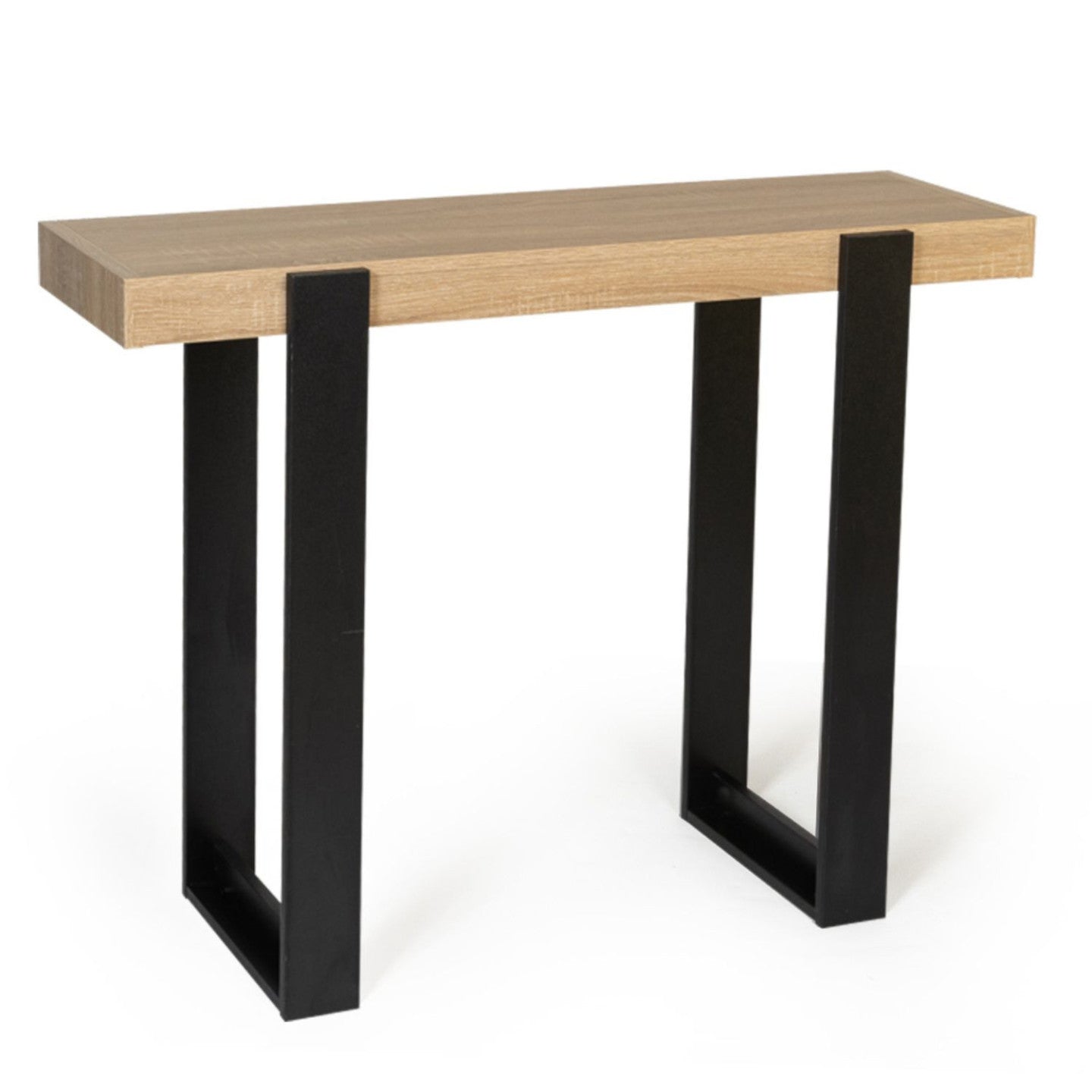 IDMarket - Consolle PHOENIX legno e nera