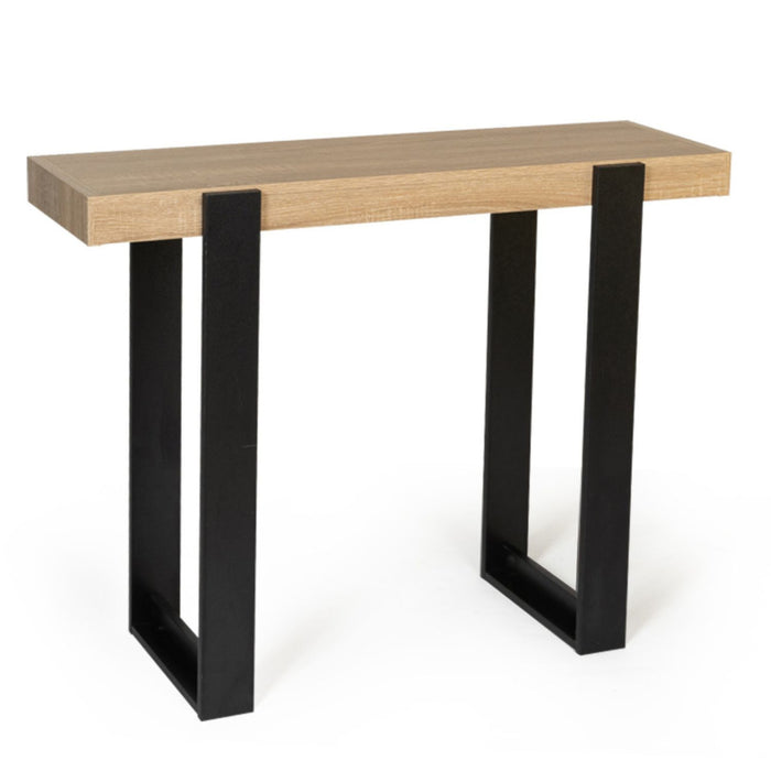 IDMarket - Consolle PHOENIX legno e nera