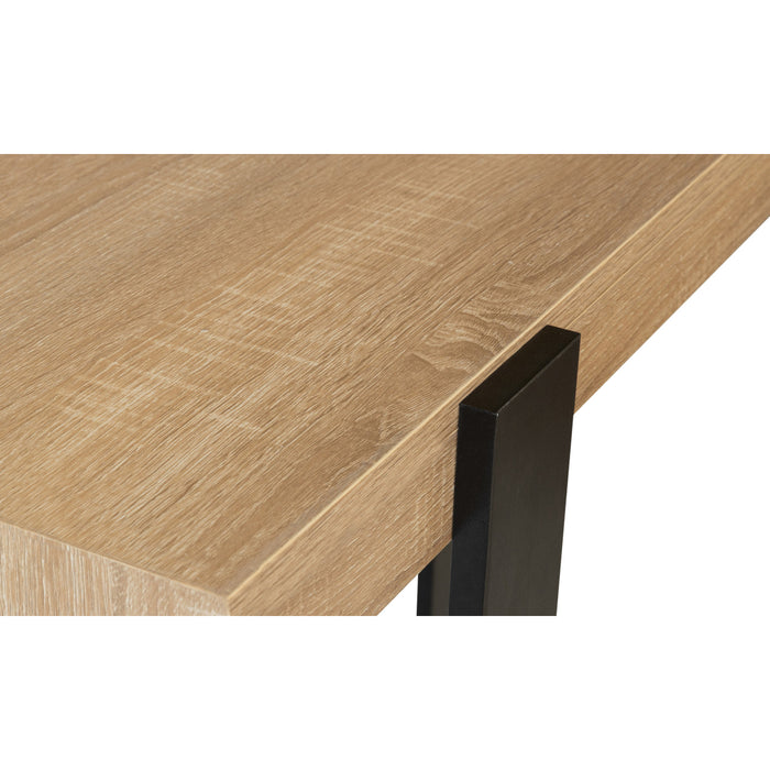 IDMarket - Consolle PHOENIX legno e nera