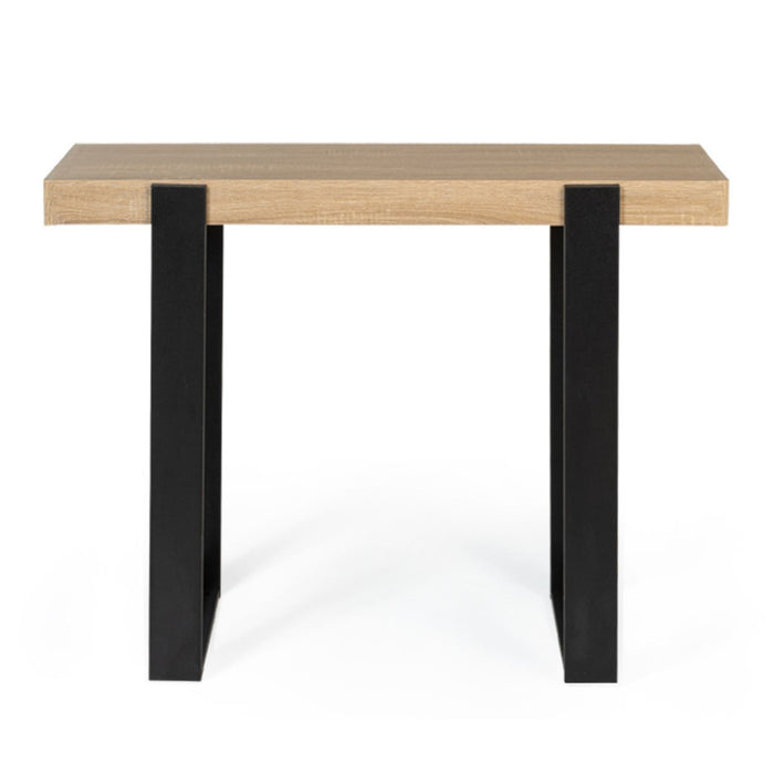 IDMarket - Consolle PHOENIX legno e nera