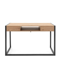 Scrivania industry 2 cassetti Rovere Nodato e Antracite, ZFRMADEV30