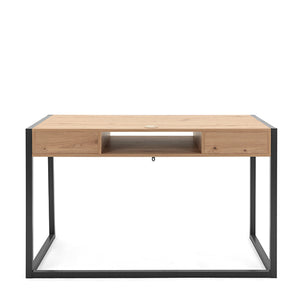 Scrivania industry 2 cassetti Rovere Nodato e Antracite, ZFRMADEV30