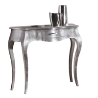 Consolle 1 cassett0 in vera foglia argento misure l.104 p.38 h.88 (1449) - Mobili 2G